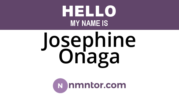 Josephine Onaga