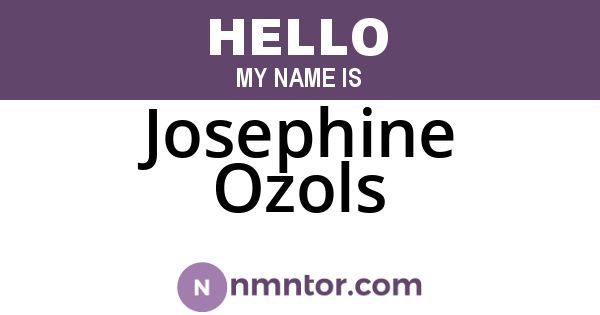 Josephine Ozols