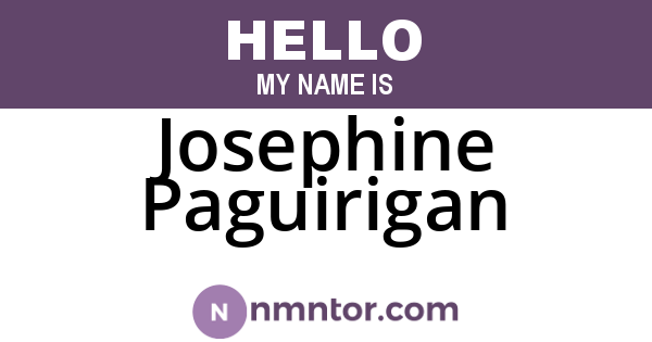 Josephine Paguirigan