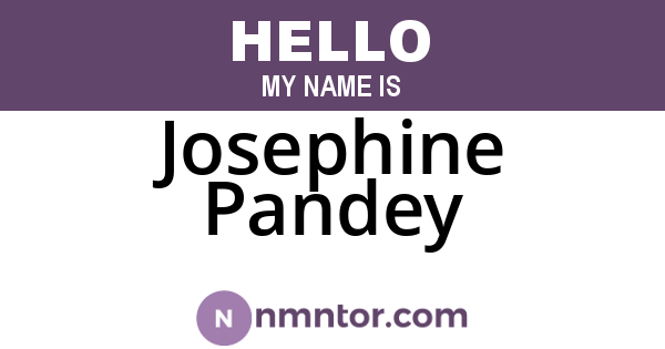 Josephine Pandey