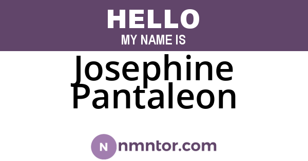 Josephine Pantaleon