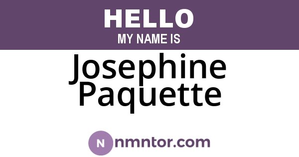 Josephine Paquette