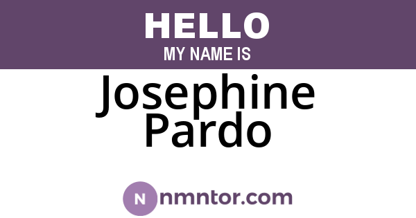 Josephine Pardo