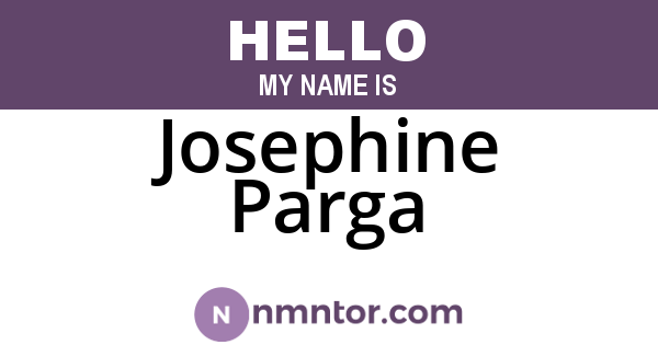 Josephine Parga