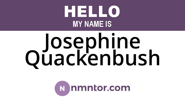 Josephine Quackenbush