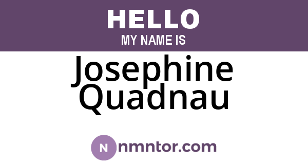 Josephine Quadnau