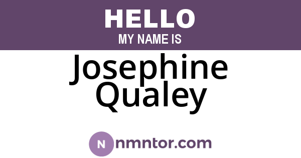 Josephine Qualey