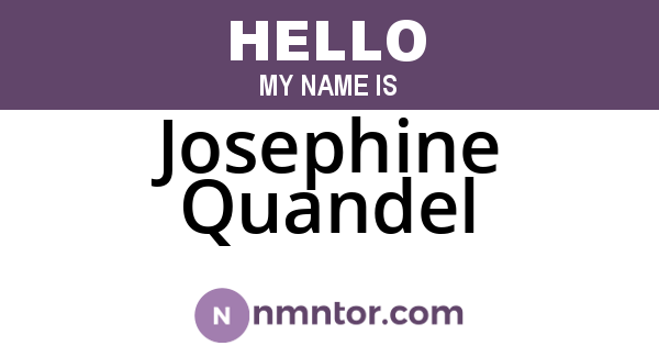 Josephine Quandel
