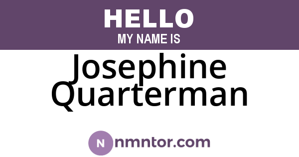 Josephine Quarterman