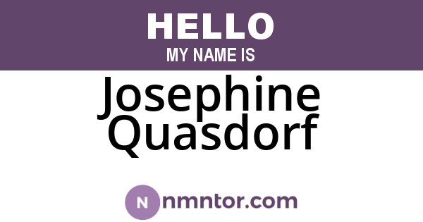 Josephine Quasdorf