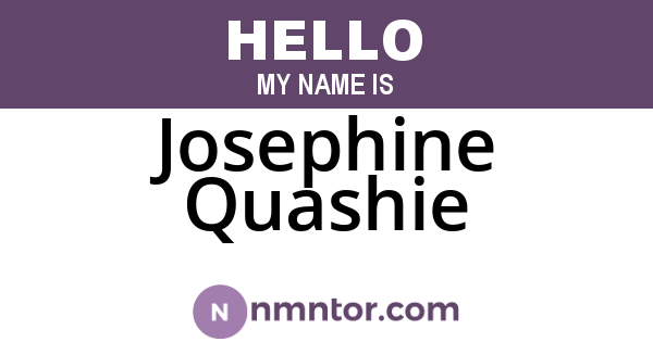 Josephine Quashie