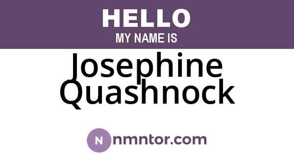 Josephine Quashnock