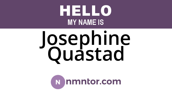 Josephine Quastad