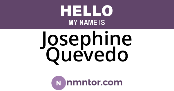 Josephine Quevedo