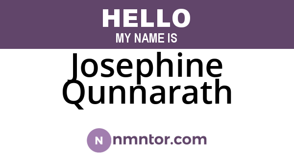 Josephine Qunnarath