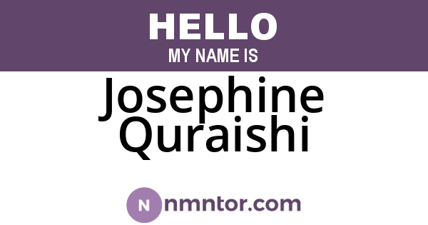 Josephine Quraishi