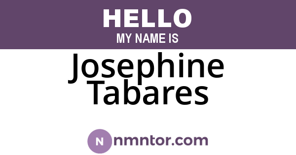 Josephine Tabares