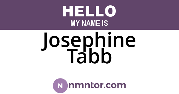 Josephine Tabb
