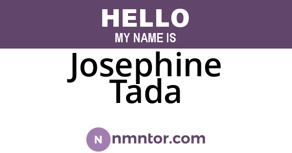 Josephine Tada