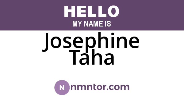 Josephine Taha