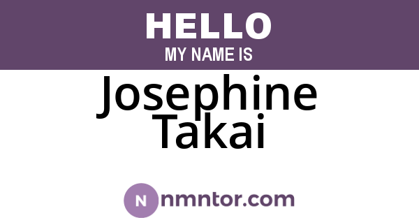 Josephine Takai