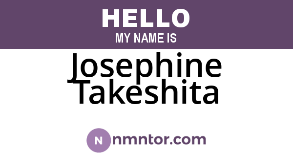 Josephine Takeshita
