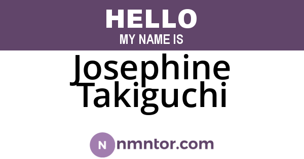 Josephine Takiguchi