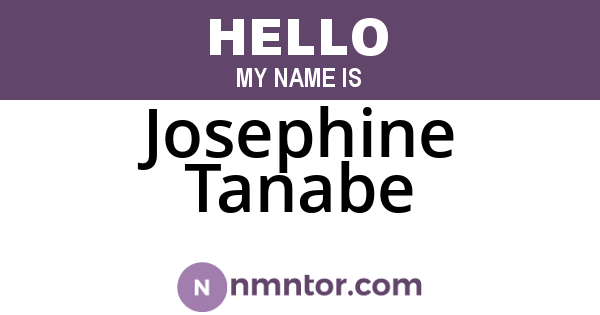 Josephine Tanabe