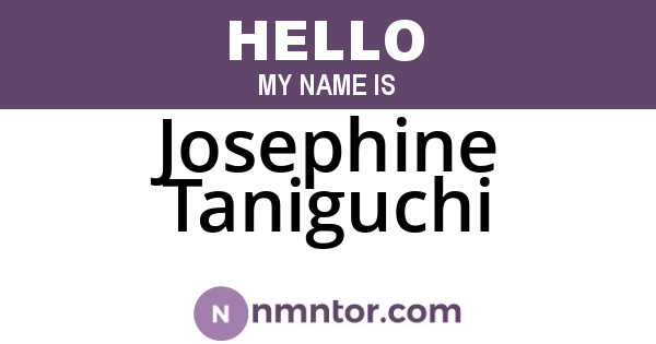 Josephine Taniguchi