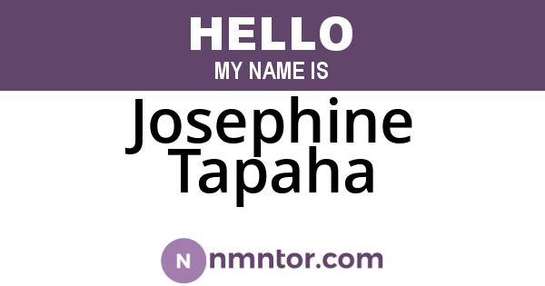 Josephine Tapaha