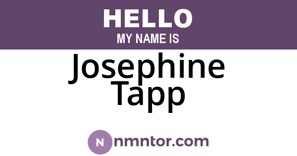 Josephine Tapp