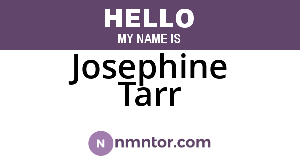 Josephine Tarr
