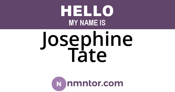 Josephine Tate