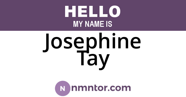 Josephine Tay