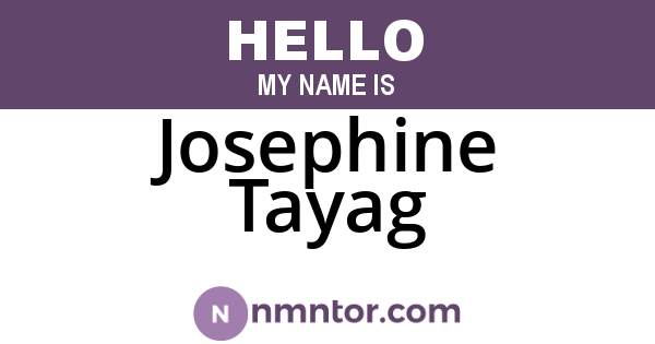 Josephine Tayag