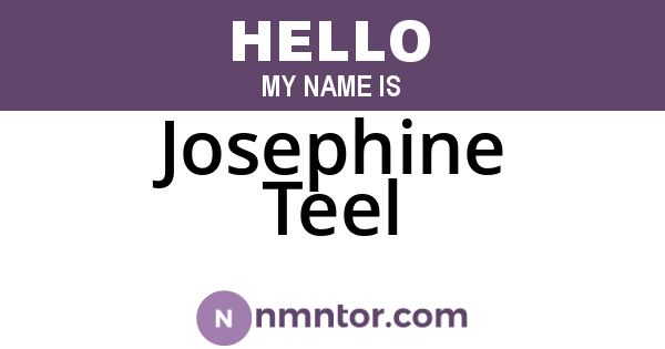 Josephine Teel