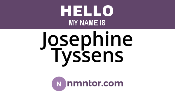 Josephine Tyssens