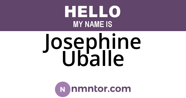 Josephine Uballe