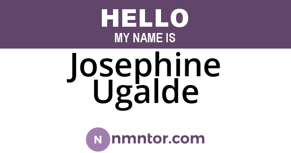 Josephine Ugalde