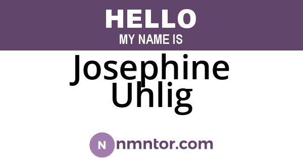 Josephine Uhlig