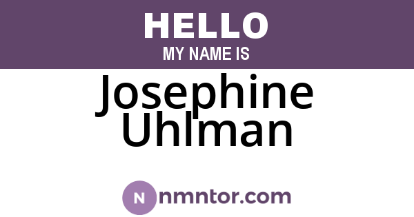 Josephine Uhlman