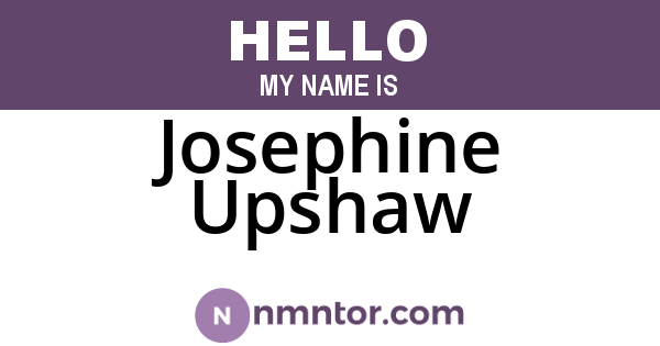 Josephine Upshaw
