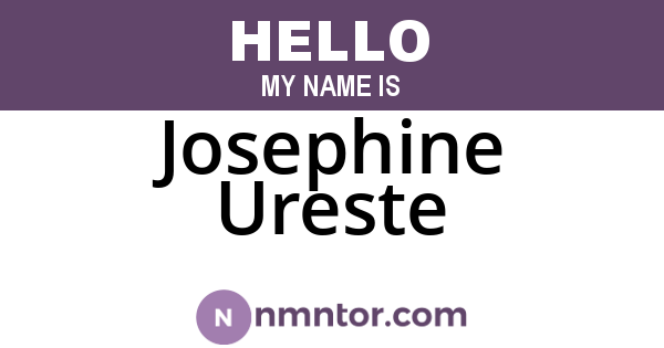 Josephine Ureste