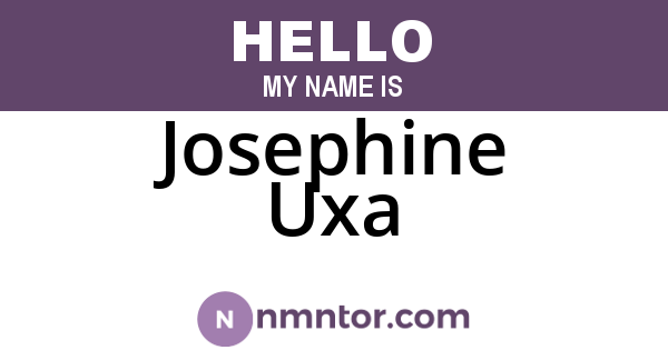 Josephine Uxa
