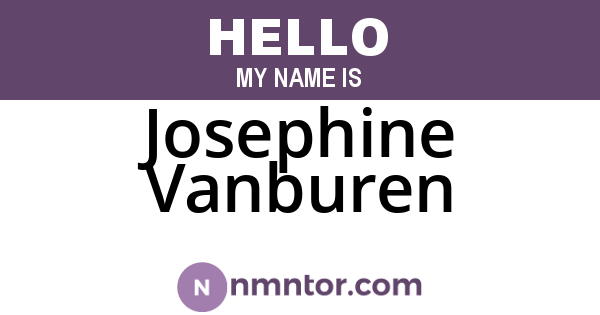 Josephine Vanburen