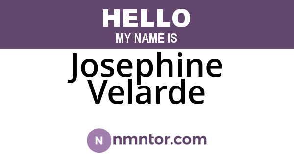 Josephine Velarde
