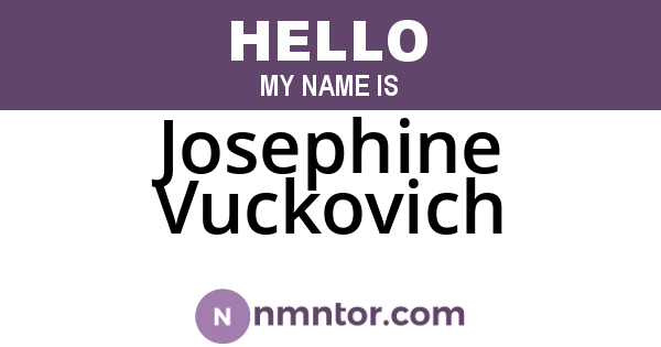 Josephine Vuckovich