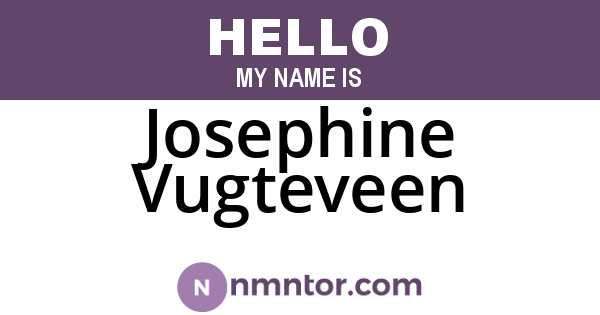 Josephine Vugteveen