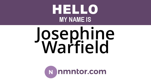 Josephine Warfield