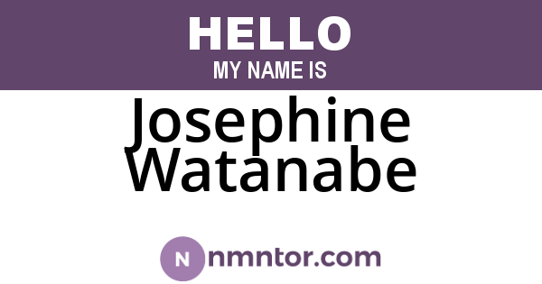 Josephine Watanabe